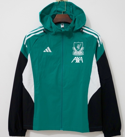 2627 Li green with white black windbreaker jakcet with caps S-3XL